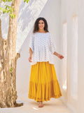 Orange Tip Top & Skirt Set