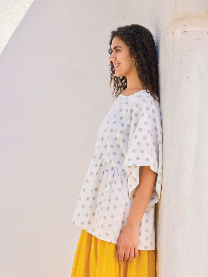 Orange Tip Top & Skirt Set