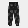 Front view of Overtime OTE Cold Hearts Rhinestone Jogger.