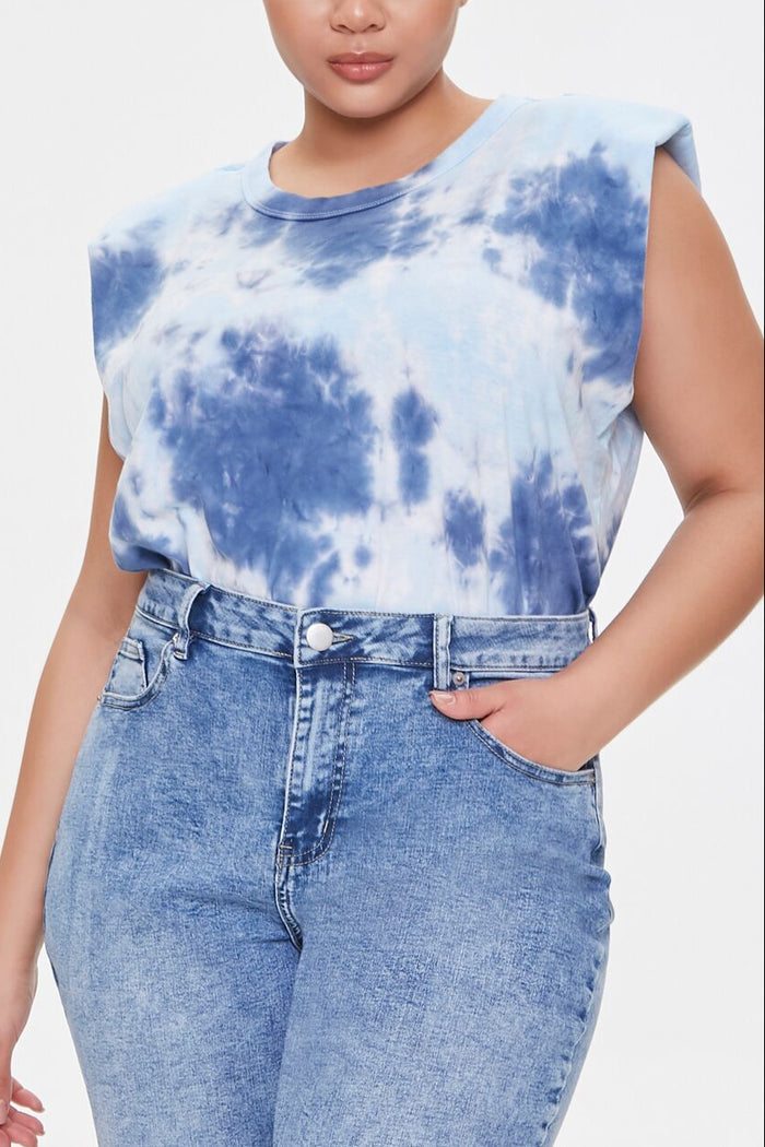 Padded Tie-Dye Muscle Tee