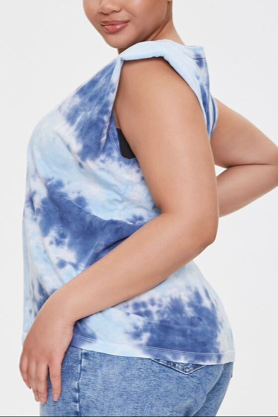 Padded Tie-Dye Muscle Tee