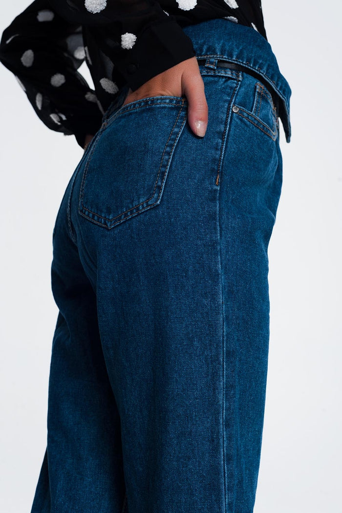 paper bag jeans - Denim
