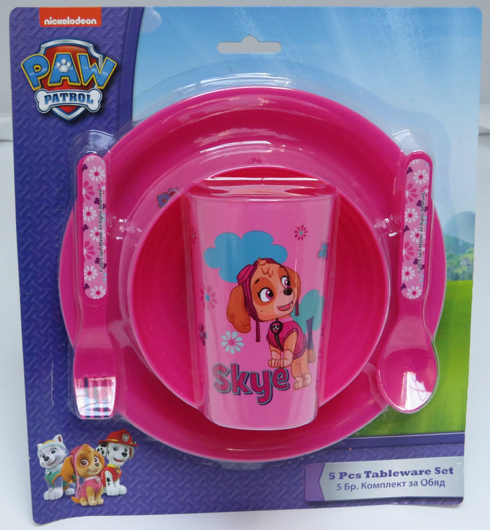 Paw Patrol Breakfast/Lunch 5 Pcs Set (4620BL-5886) - Kidswholesale.co.uk