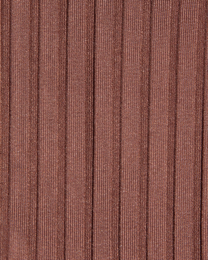 Close-up of cafe ribbed fabric used in the LSPACE cafe Peyton Bikini Top.