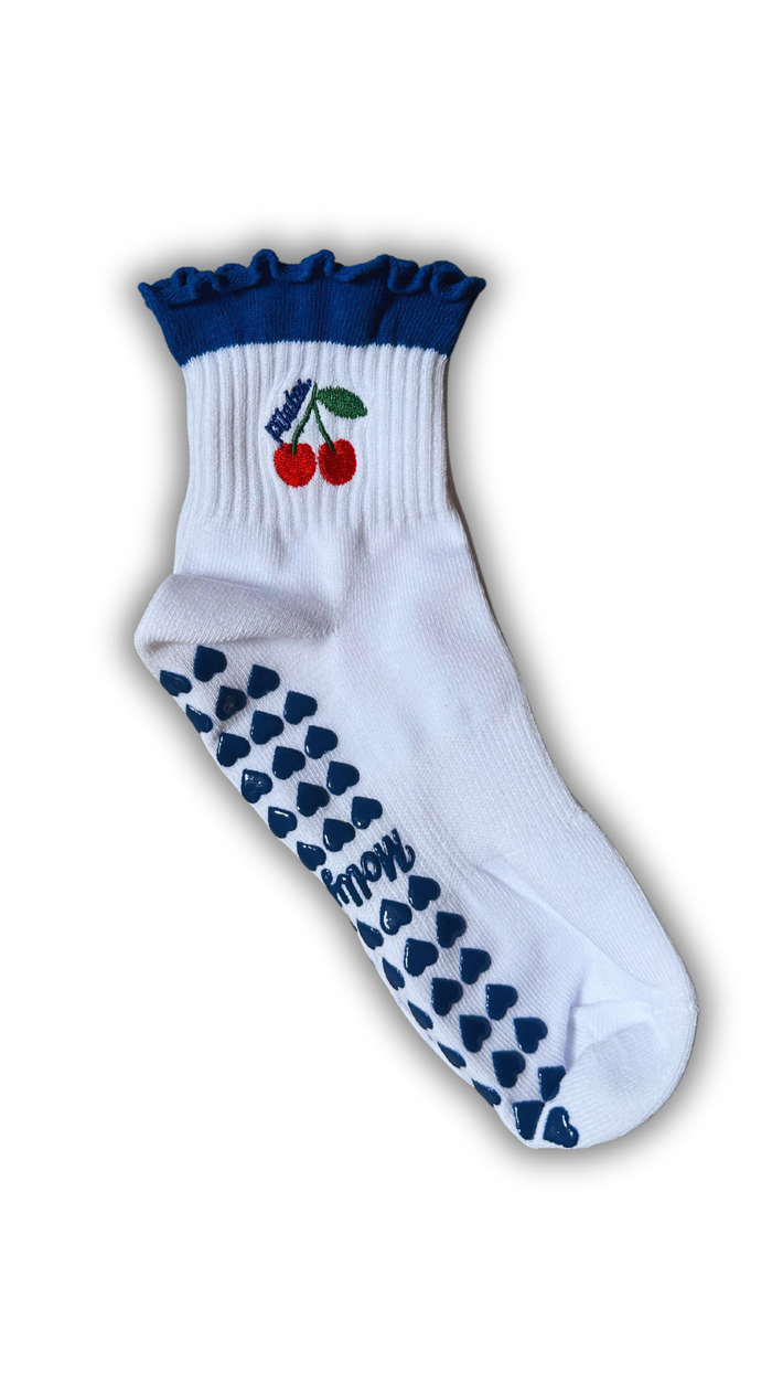 Dark blue ruffle socks
