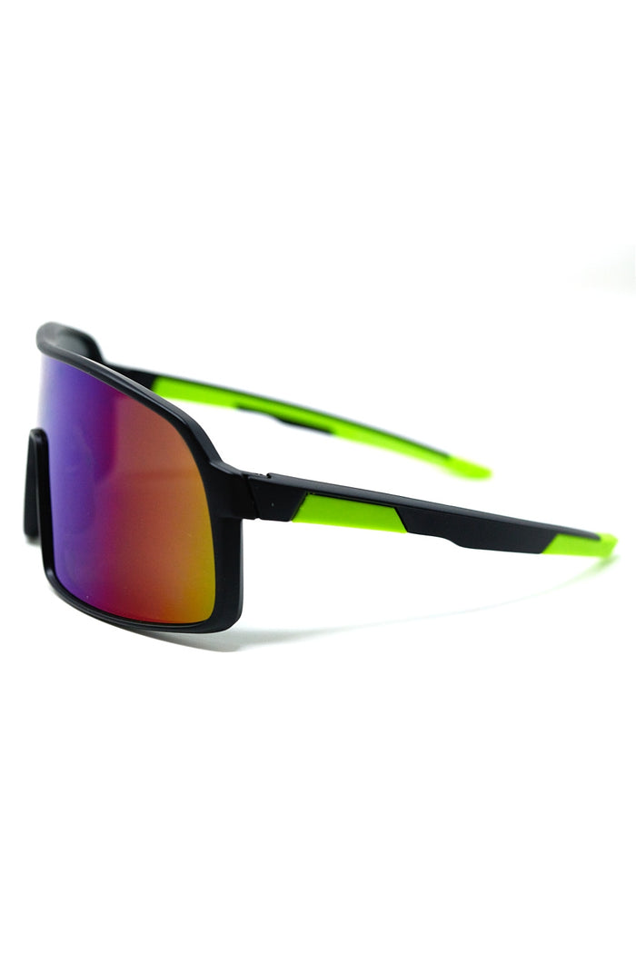 Polarized Sport Sunglasses in Blue Red Gradient