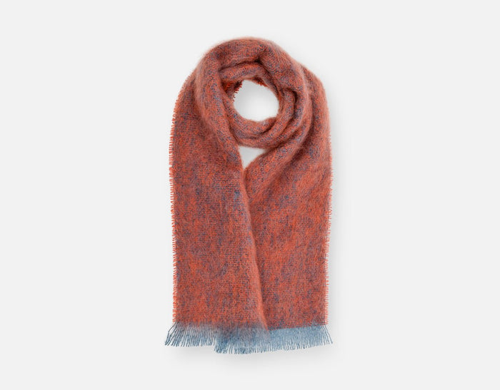 Poppy Clash Mohair Scarf - Cushendale Woollen Mills