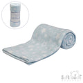 PRINTED BLUE BABY FLEECE WRAP (PK12) FBP10-B