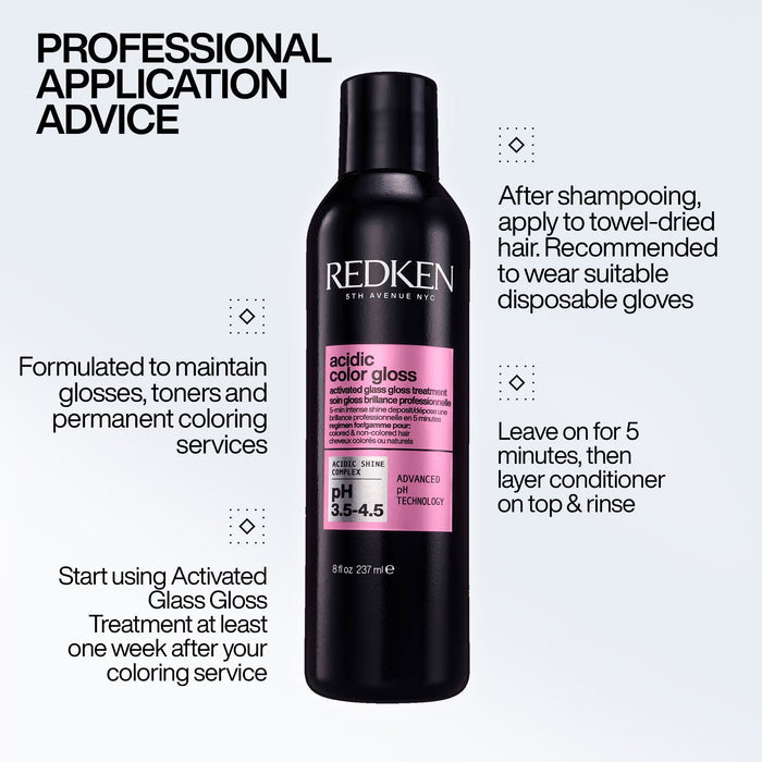 Redken Acidic Color Gloss Activated Glass Gloss Hair Treatment 237ml