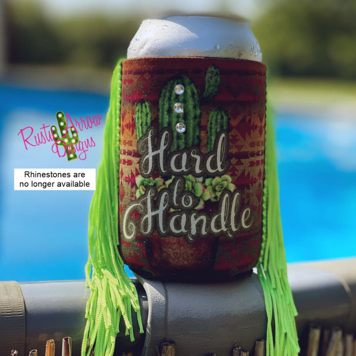 Regular Aztec Hard to Handle Fringe Koozie - Koozie