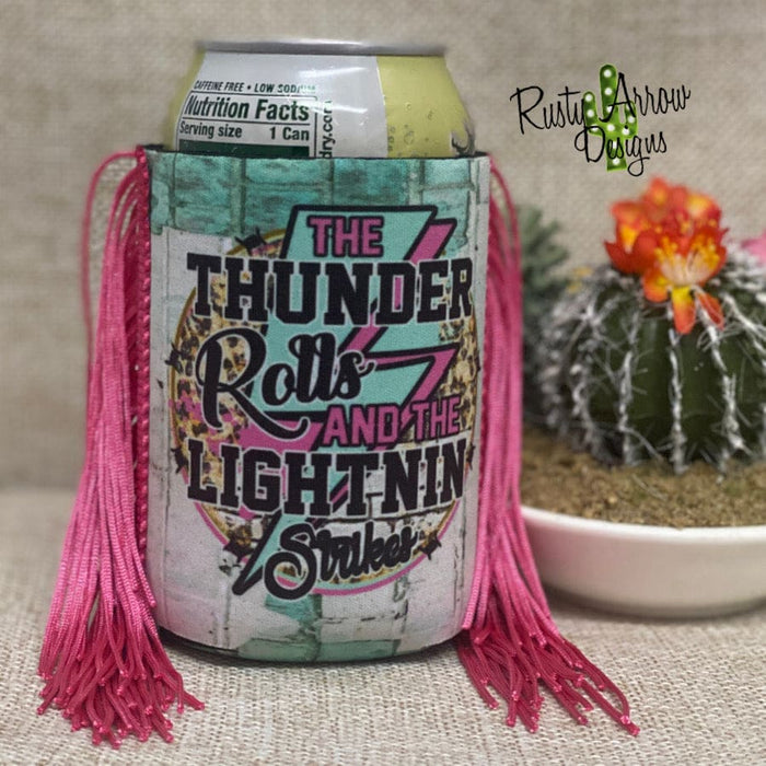 Regular The Thunder Rolls Fringe Koozie - Koozie