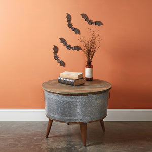Rustic Metal Wall Bats