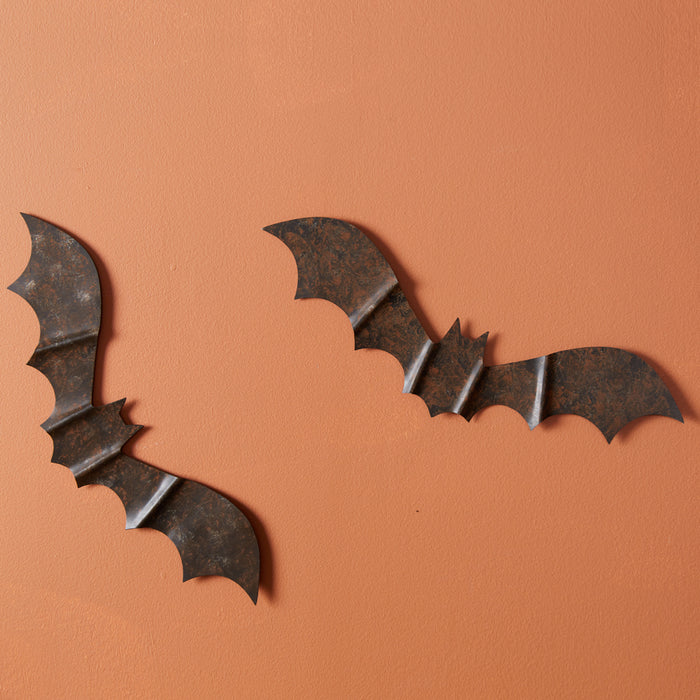 Rustic Metal Wall Bats