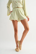 Sage Lace Shorts