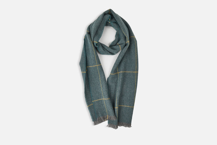 Sage Turra Merino Lambswool Scarf - Cushendale Woollen Mills