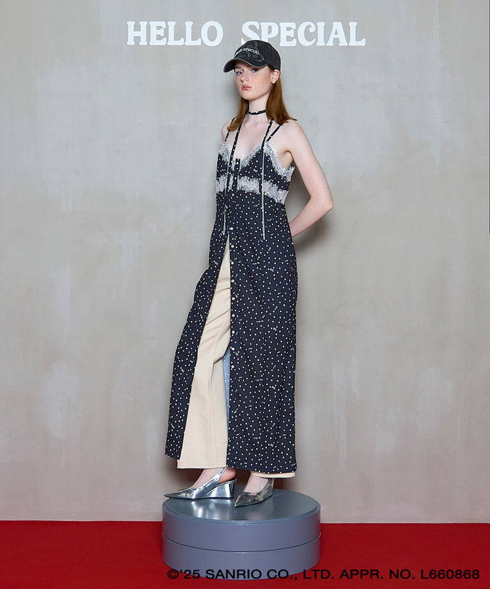 【SALE】【HELLO KITTY × MAISON SPECIAL】Lace Camisole Dress