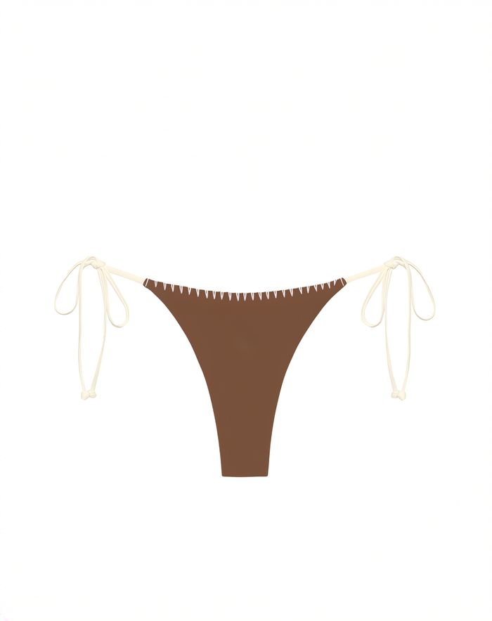 Off-model front view of the LSPACE cafe Samba Bikini Bottom.