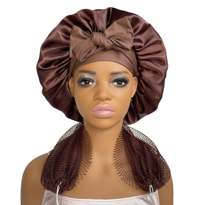 Brown Bonnet + Brown Sponge