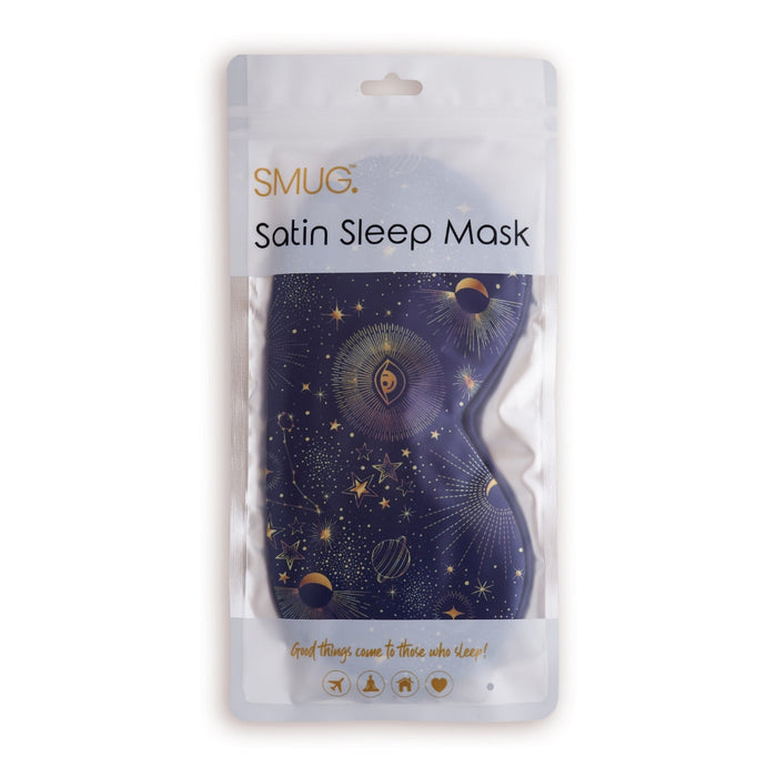 Satin Sleep Mask - Blue Celestial - Satin Sleep Mask