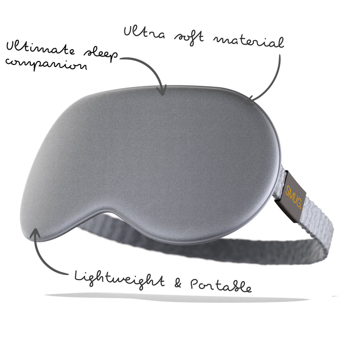 Satin Sleep Mask - Grey - Satin Sleep Mask