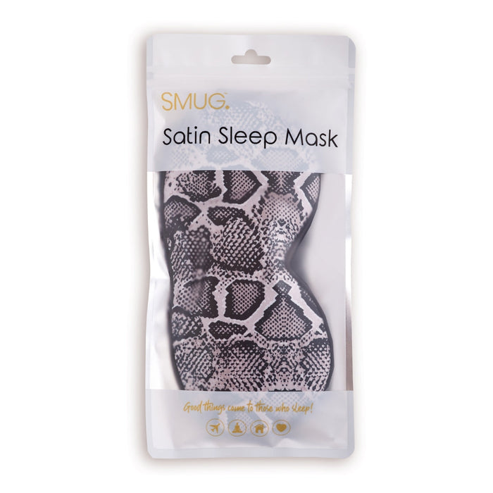 Satin Sleep Mask - Snake Print - Satin Sleep Mask
