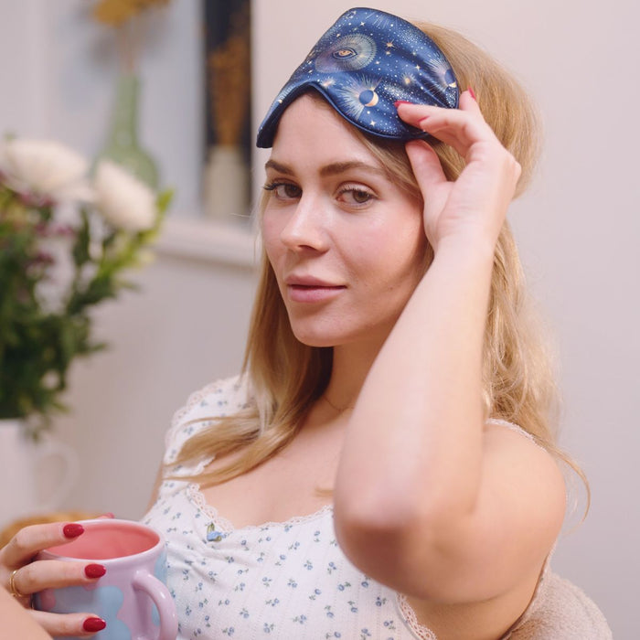 Satin Sleep Mask Twin Pack Sets - Various Designs - Satin Sleep Mask Set
