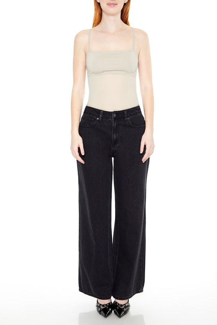 Sheer Ponte Knit Cami