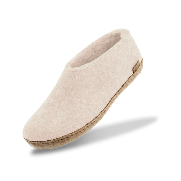 Shoe with leather sole - Off white