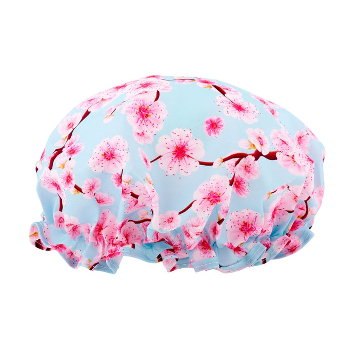 Shower Cap - Cherry Blossom Print - Shower Caps