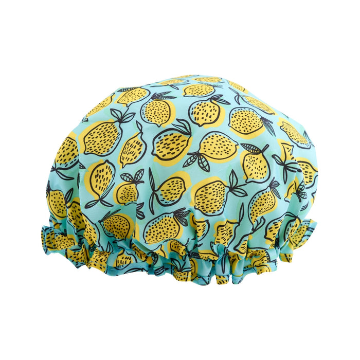 Shower Cap - Lemon Print - Shower Caps