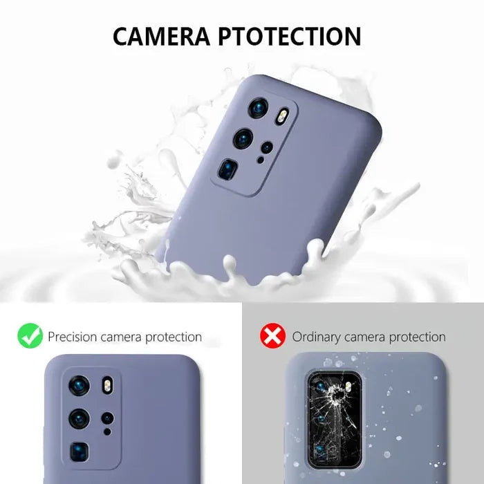 the case is made from silicon silicon material and features a protective cover for the phone