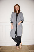 Silver Grey Pure Cashmere Robe - Women's Nightwear