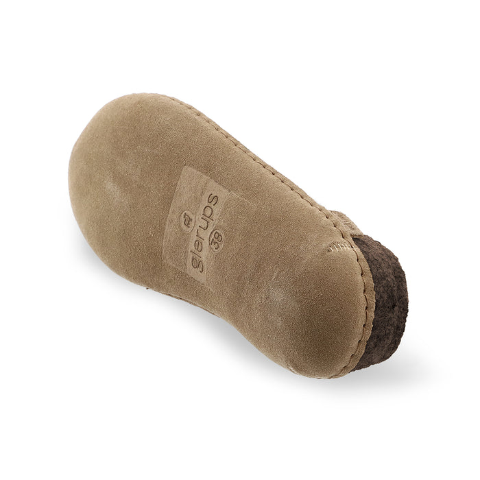 Slip-on with leather sole - Chestnut