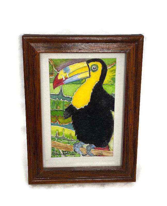 Small Toucan Framed Watercolor Art at Duckwells