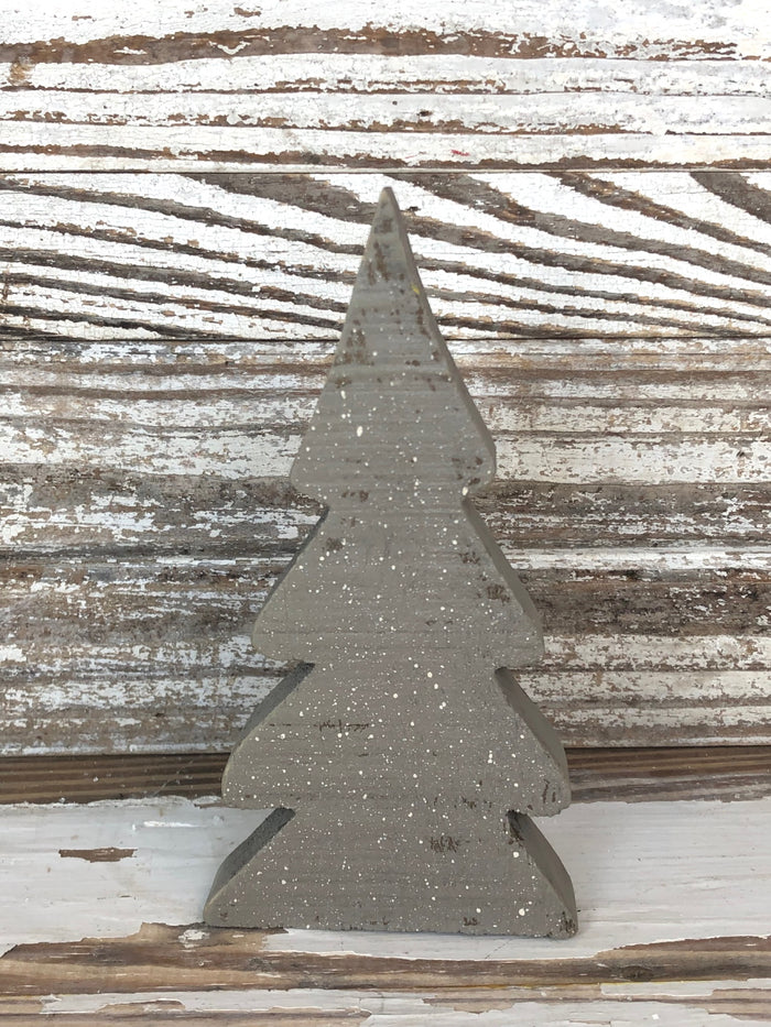 Snowy Wooden Tree Set