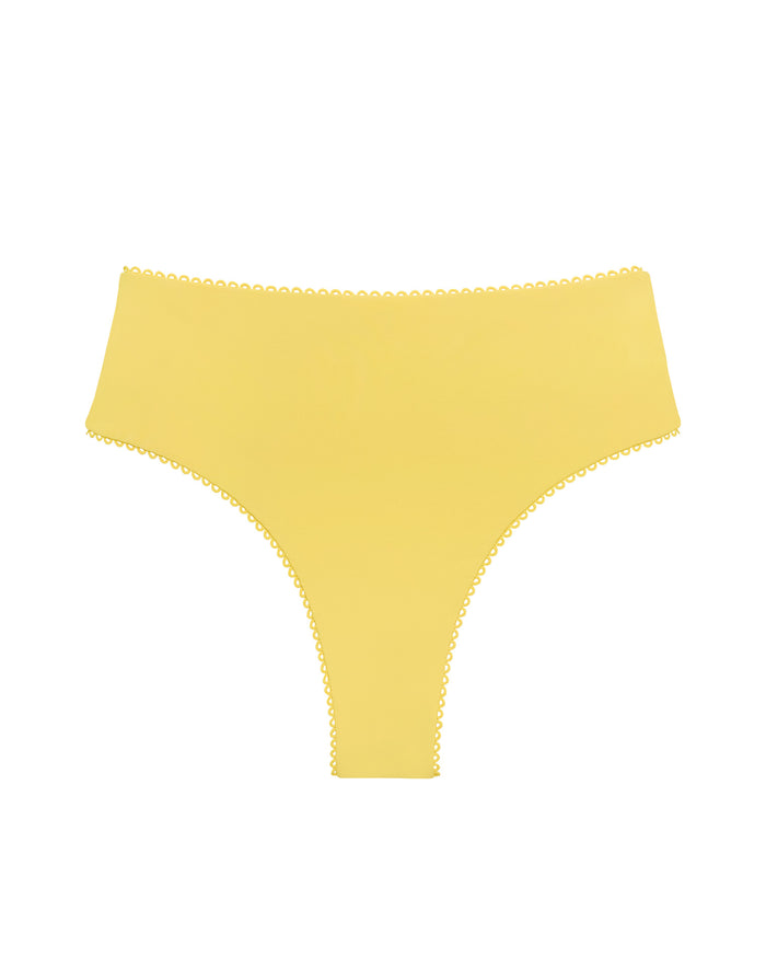 LSPACE Soleil bikini bottom in Ditsy, off-model flat lay.