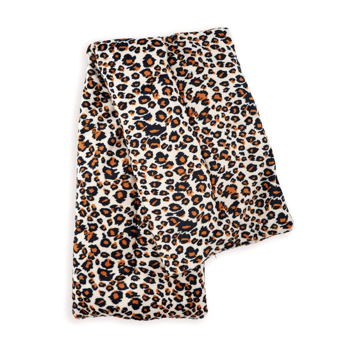 Soothing Body Wrap Wheat Bag Infused with Lavender Oil - Leopard Print - Body Wrap