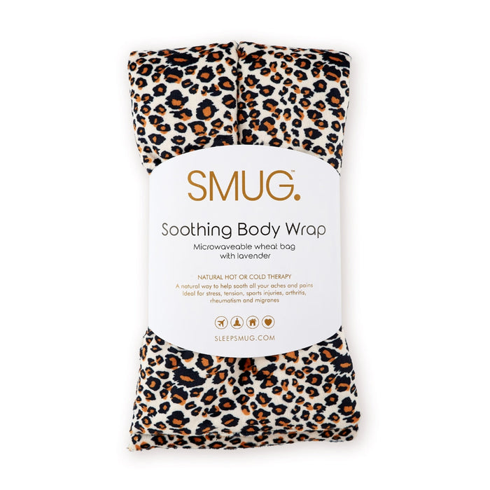 Soothing Body Wrap Wheat Bag Infused with Lavender Oil - Leopard Print - Body Wrap