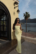 Sophie The Label Elegant Strapless Dress with Bow - Dress