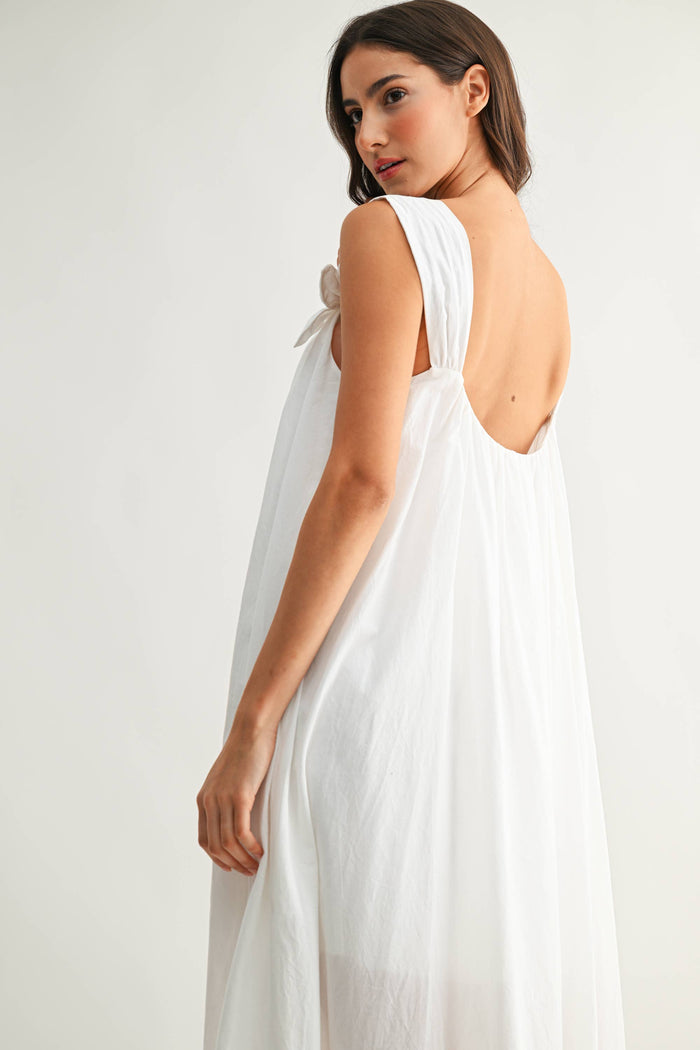 Summer Breeze Off White Maxi Dress