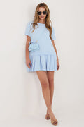 Summer Dress Flared Cut - Lua Boutique blue - Dresses