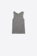 Super Soft Knitted Basic Tank in Grey