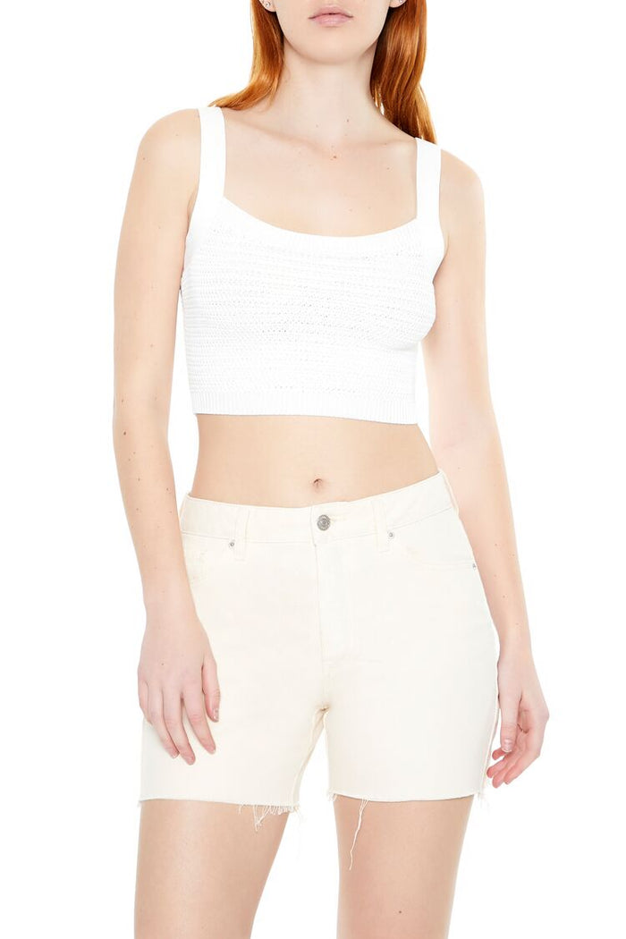 Sweater-Knit Crop Top