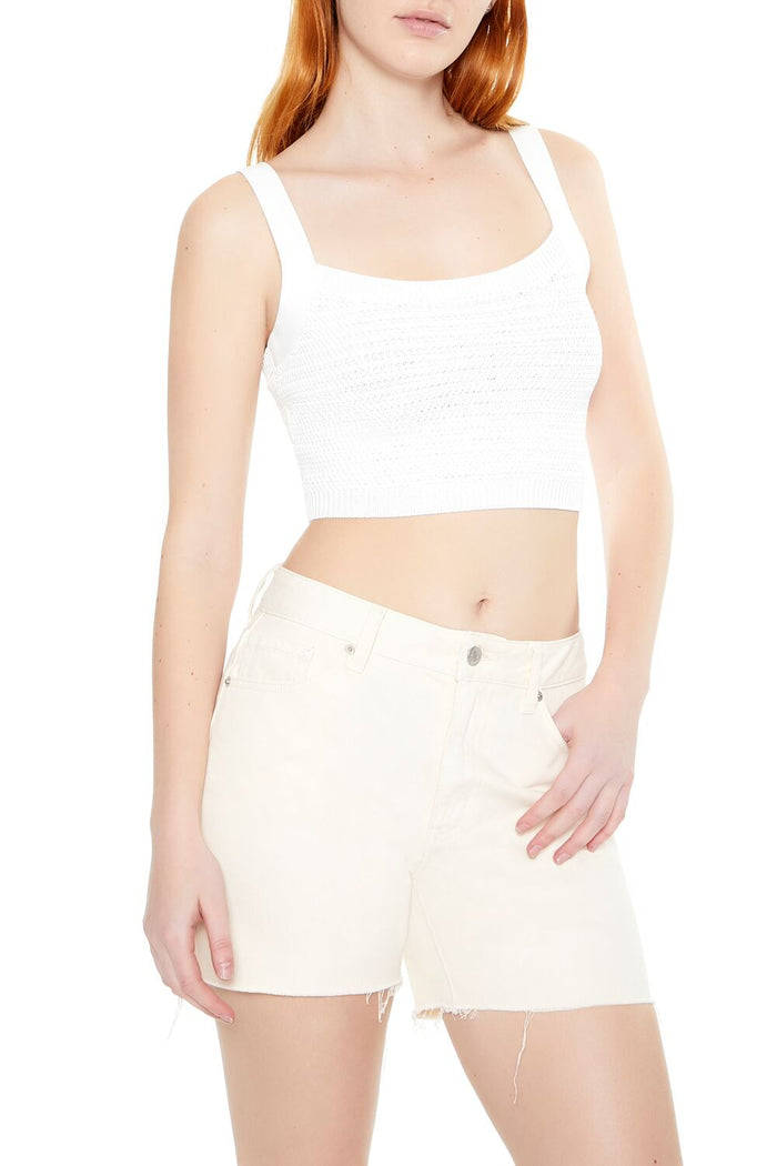 Sweater-Knit Crop Top