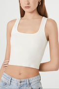 Sweater-Knit Cutout Tank Top