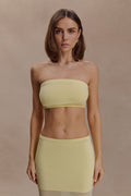 Tanyel Knit Bandeau Top - Lemon