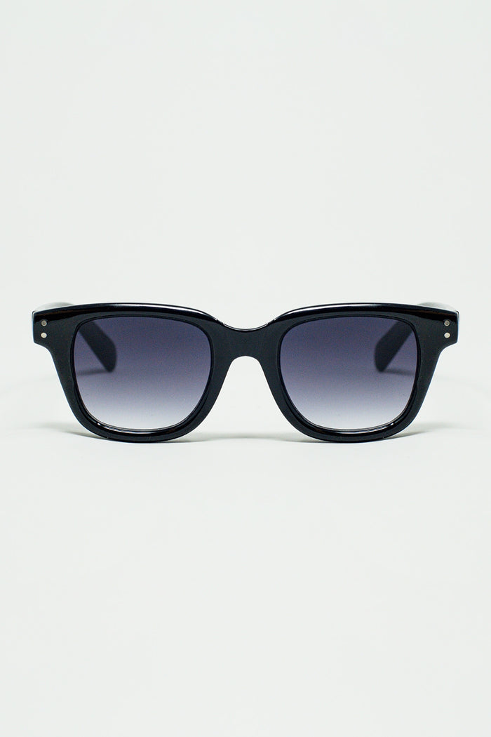 thick black delta square sunglasses
