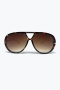 Tortoise Aviator Sunglasses with Gradient Lenses