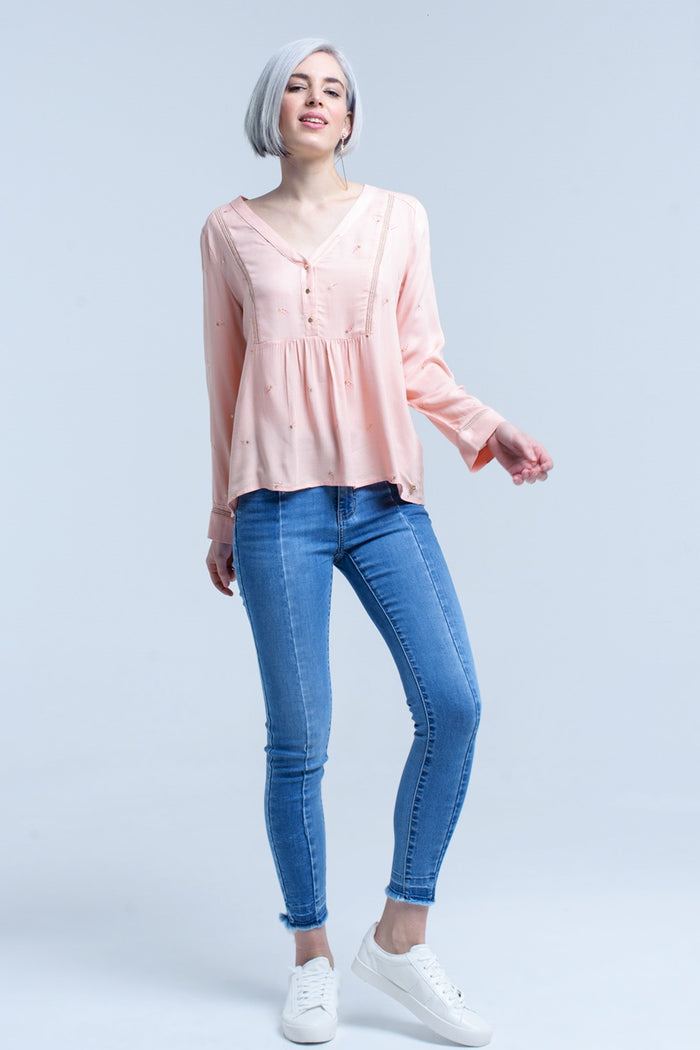 Two tone denim jean - Denim