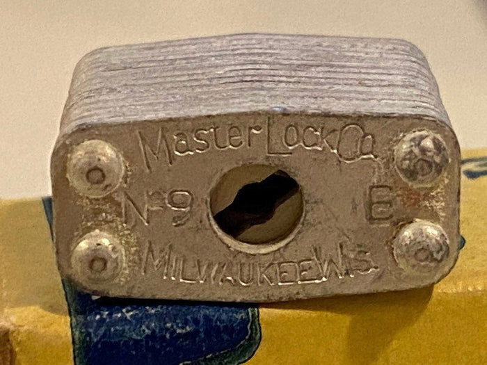 Vintage Master No. 9 Cub Padlock with Original Box and Keys at Duckwells